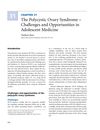 The Polycystic Ovary Syndrome: Challenges and Opportunities in Adolescent Medicine
