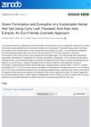 Green Formulation and Evaluation of a Sustainable Herbal Hair Gel Using Curry Leaf, Flaxseed, and Aloe Vera Extracts: An Eco-Friendly Cosmetic Approach