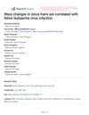 Wavy Changes in Sinus Hairs Are Correlated with Feline Leukemia Virus Infection