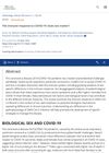 The Immune Response to COVID-19: Does Sex Matter?