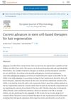 Current Advances in Stem Cell-Based Therapies for Hair Regeneration