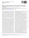 What Is the Male Polycystic Ovary Syndrome Phenotype?