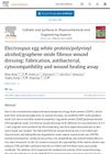 Electrospun Egg White Protein/Polyvinyl Alcohol/Graphene Oxide Fibrous Wound Dressing: Fabrication, Antibacterial, Cytocompatibility and Wound Healing Assay