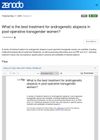 What Is the Best Treatment for Androgenetic Alopecia in Post-Operative Transgender Women?