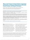 Who Are the Pioneers? A Critical Analysis of Innovation and Expertise in Cutaneous Noninvasive and Minimally Invasive Cosmetic and Surgical Procedures