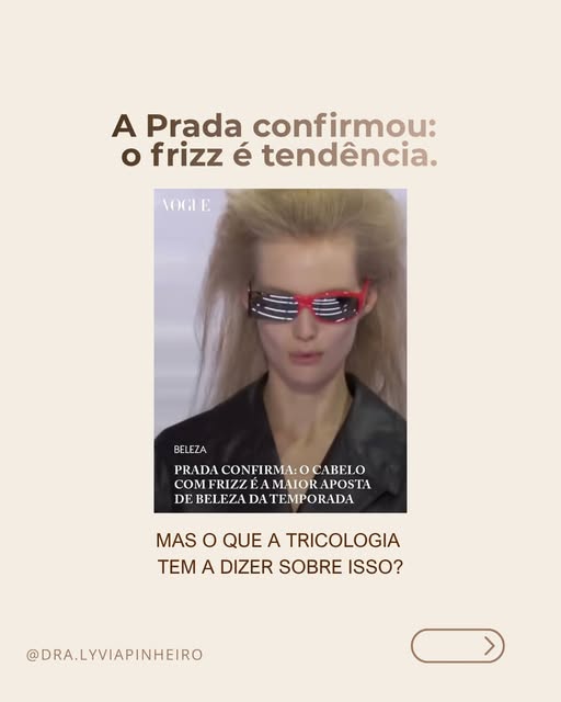 O frizz virou tendência e a Prada confirmou isso nas passarelas.

Para o verão 2027, a marca italian