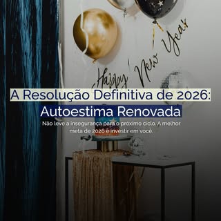 Este final de ano é o momento de traçar planos que realmente importam. 🥂 

Sua autoestima não pode 