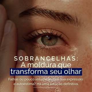 Sobrancelhas ralas ou com falhas não precisam mais ser a sua realidade. 🙅‍♀️🙅‍♂️

Elas são o ponto