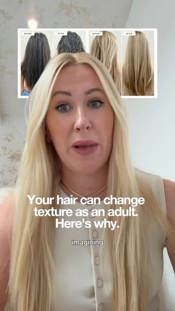 Your hair texture changed? You’re not imagining it.

Your curl pattern comes from the shape of your 