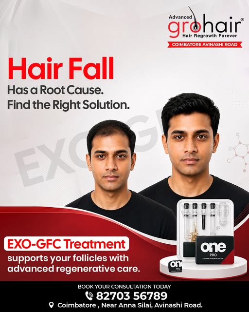 ✨ Hair Fall Has a Root Cause… Find the Right Solution! ✨

Hair fall is not just about losing strands