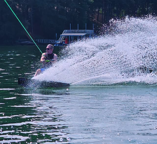 September shredding session. Getting in some final wakeboard runs before the season ends. Gotta love