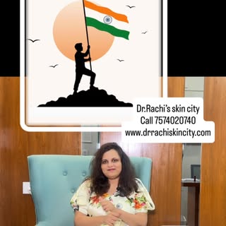 # happy Independence Day #  DR.RACHI’S SKIN CITY 
Skin ,Hair & Laser Clinic 
#clinic # laser # skin 