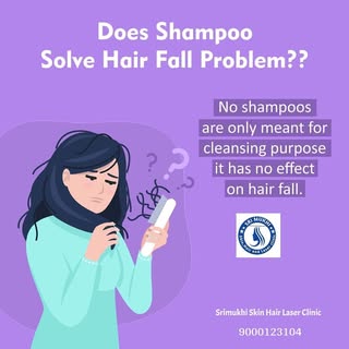 Still, wondering if your shampoo will help you control hair loss? NO, it won't! 
#haircare #hairfal