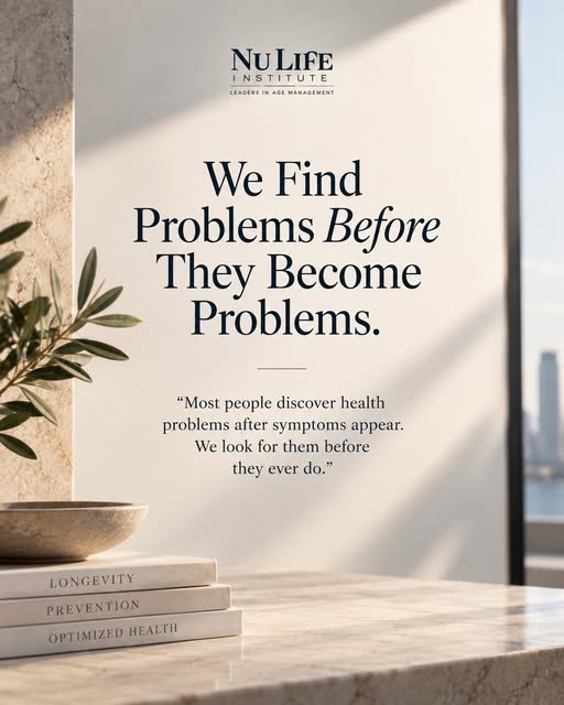 Most health problems don’t start when the symptoms do.

At NuLife Institute, we take a proactive app