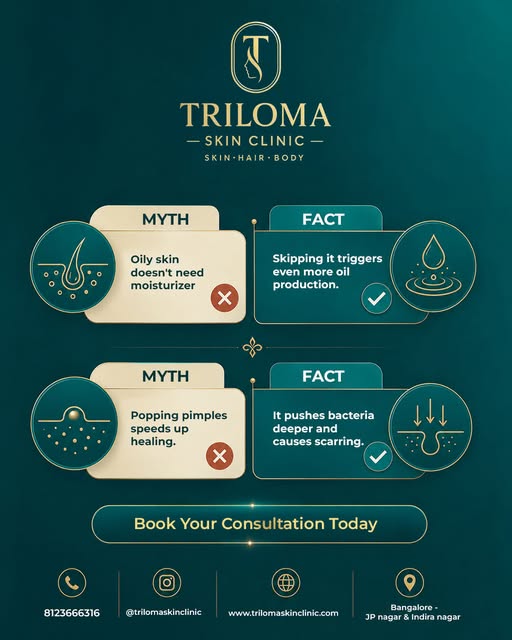 Stop letting skincare myths ruin your glow! 🛑✨

Let’s set the record straight on two of the biggest