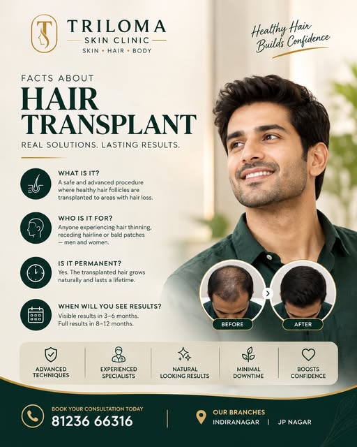 Hair loss doesn’t have to define your confidence. 🌱

A hair transplant can help restore your hairli