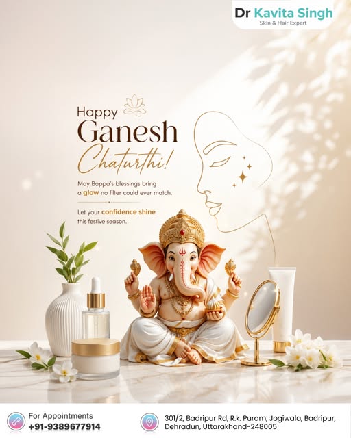 May Bappa remove obstacles and bring confidence, positivity, and a beautiful glow to your celebratio