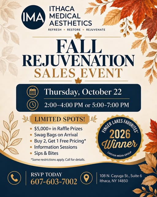 🍂 Something special is happening at Ithaca Medical Aesthetics this fall… and you’re invited. ✨

Our