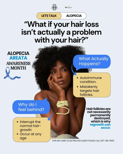 What if your hair loss isn’t actually a problem with your hair?

Alopecia Areata is an autoimmune co