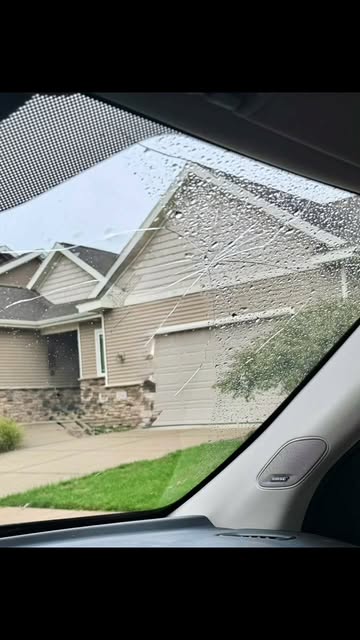 CLARIFICATION:  The  crack in my windshield didn't come from a MVA or injury.  Zach is perfectly fin