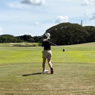 One week of the grind… earned my Sunday on the green ⛳️ 😁