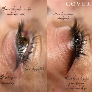 COVER DE OTRO TRABAJO 

En este caso partimos de un eyeliner realizado hace años, sobre el que hemos