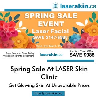 🌸✨ Don't miss out on our Spring Sale Event at LASER Skin Clinic! Get ready for a fresh start this s
