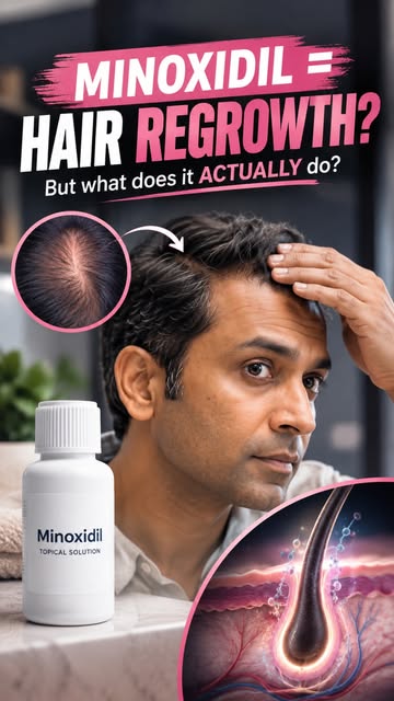 Minoxidil = Hair Regrowth? 🤔

Not exactly.

Minoxidil may help support existing hair follicles and 