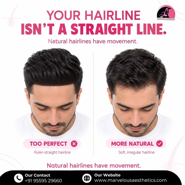 Your hairline isn’t meant to look ruler-straight. ✨

A natural-looking hairline has subtle irregular
