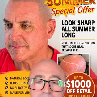 Summer Special ☀️
HAIR LOSS? → NATURAL-LOOKING SMP → NO SURGERY → UP TO $1,000 OFF → CALL/TEXT 813-6