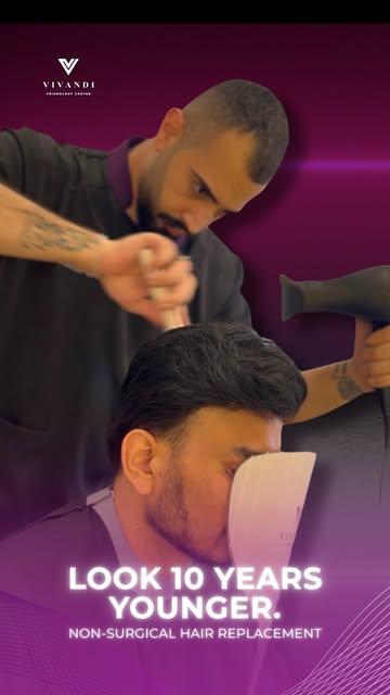 Thinking hair replacement = wearing a wig? Think again 👀

Hair replacement is a non-surgical soluti
