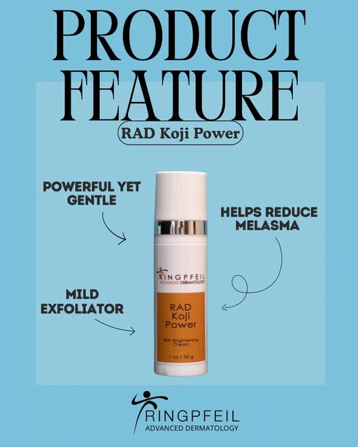 RAD Koji Power contains brightening agents like Kojic acid, that help keep pigment production to a m