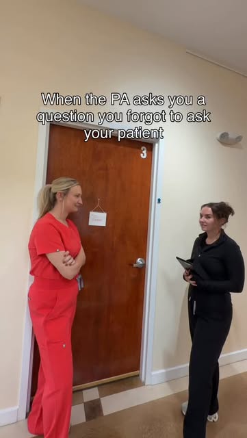 When the PA asks you something your forgot to ask the patient 🏃🏻‍♀️💨 

#medicalassistant #physici