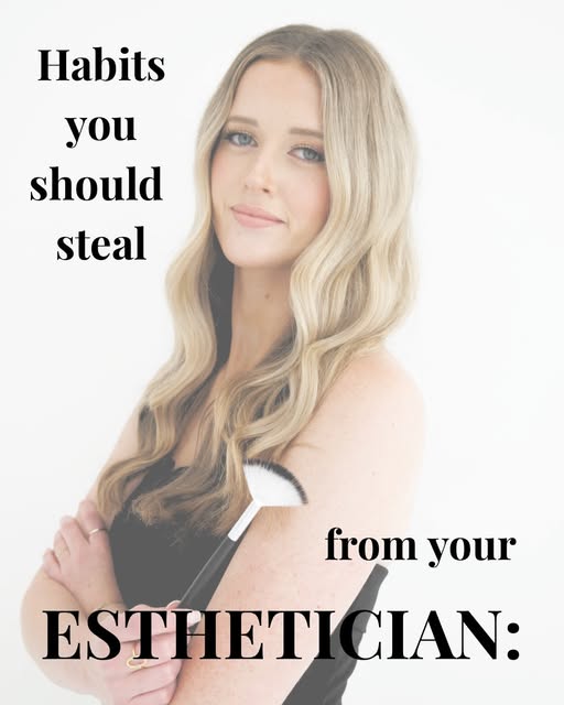 Habits you should be stealing from your esthetician👀
#habits #skin #skincare #healthy #tips