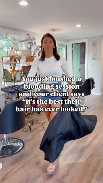 How these comments make us feel 💃🏼🪩✨ #hair #hairstylist #hairgoals #haircare #salon