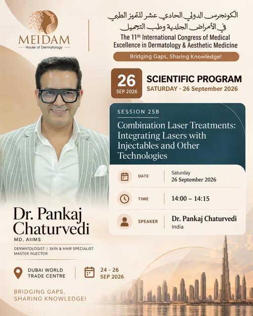 Excited to be speaking at the 11th International Congress of Medical Excellence in Dermatology & Aes