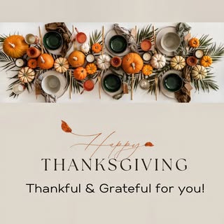 From all of us here at A NuReflection we wish you a Happy Thanksgiving! May all the good things of l