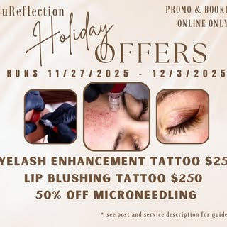 📣Back by Popular Demand for 2025! 
Black Friday / Cyber Monday Promotions 
👁️ Eyelash Enhancement 