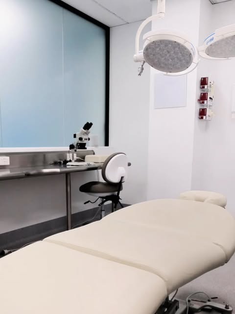 This is one of the rooms where hair transplant procedures take place at Atlantis Medical.

It is set