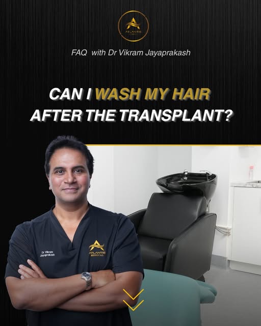 The first wash after a hair transplant is done carefully and with guidance.

In the early days, the 