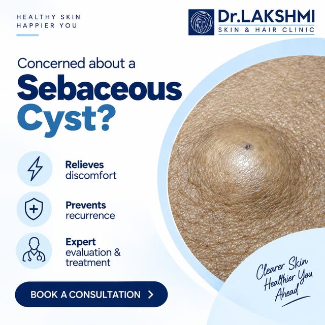 Sebaceous Cyst — Know When to Seek Expert Care.
A sebaceous cyst is a common skin condition that may
