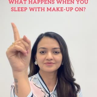 Sleeping with make-up is a big NO NO !! 
⚠️It results in :
1. ACNE
2. OPEN PORES
3. CHAPPED LIPS
4. 