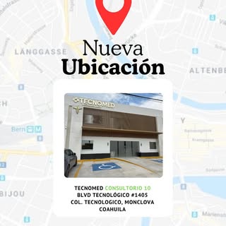 Nuestra nueva ubicación. Los esperamos en Tecnomed en el consultorio 10.