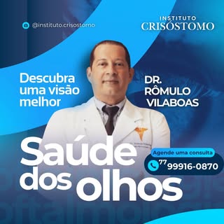 Novidade no Instituto Crisóstomo! 👁️💙

Agora contamos com atendimento com oftalmologista, oferecen