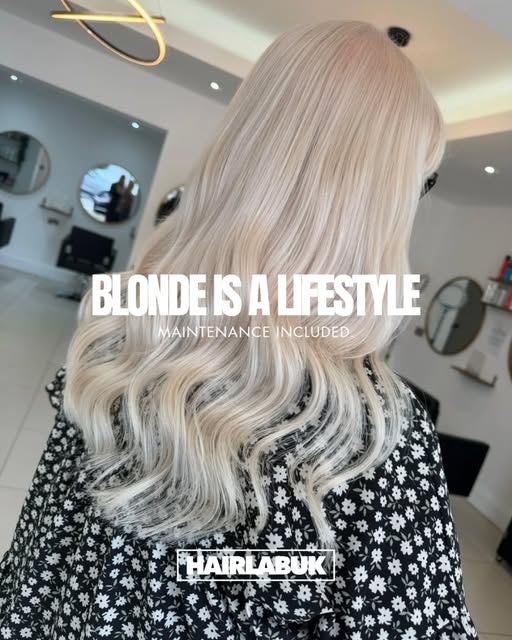 Blonde is a lifestyle. Maintenance included. 

Bespoke blonde colour paired with perfectly matched h
