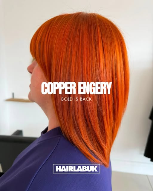 Bold, glossy and impossible to ignore. This vibrant copper transformation is giving us serious hair 
