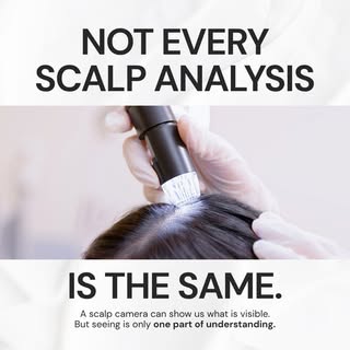 Not every scalp analysis is the same.

A scalp camera can show us what is visible. But seeing is onl