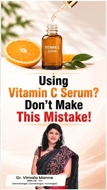 Using Vitamin C Serum? 🍊
Don’t Make This Common Mistake! ⚠️

Vitamin C Serum can be a great additio