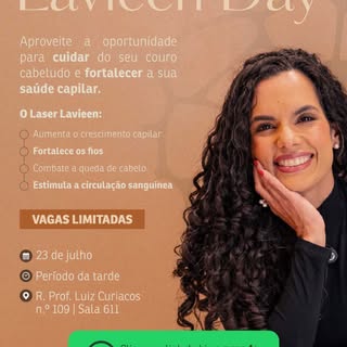 Uma tarde inteira para cuidar do seu couro cabeludo com o Laser Lavieen.
Para quem já é paciente e p