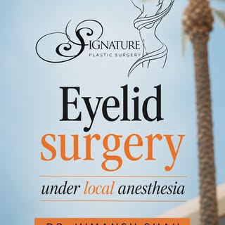 Most people do not realize eyelid surgery can be done right in the office, no operating room, no gen